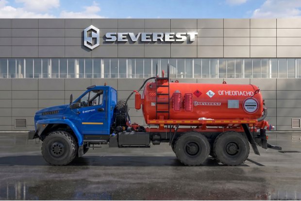 Автоцистерна вакуумная нефтепромысловая (АКН) АКН-10 КО Урал NEXT 4320-72, ревиз. люк, подогрев слив. ДОПОГ, УВЭОС