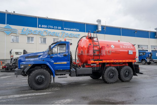 Автоцистерна вакуумная АКН-10Т КО УСТ 5453 Урал 4320-72 NEXT, доработка под ДОПОГ