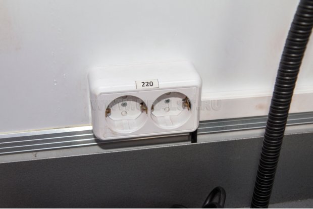 Розетки для подключения потребителей 220V
