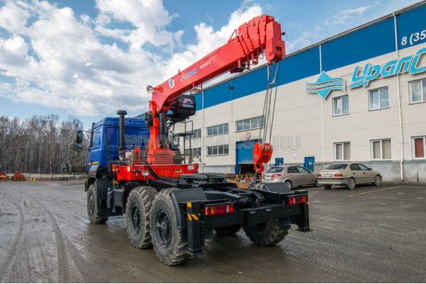 Седельный тягач с КМУ KS-1256G-II УСТ 5453 Урал 44202-82Е5