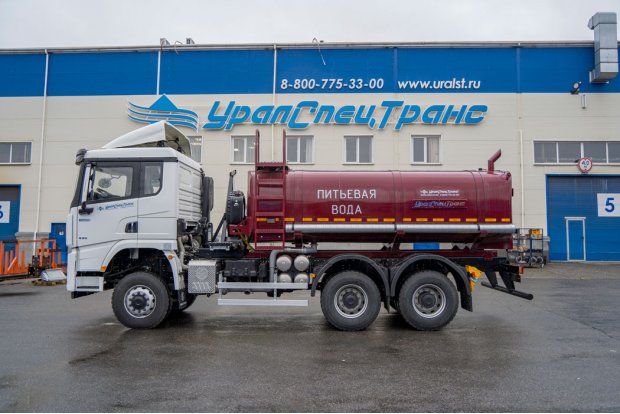 Автоцистерна для питьевой воды АЦПТ-10НО, УСТ 5453, SHACMAN (ШАКМАН) SX42586V385 6х6