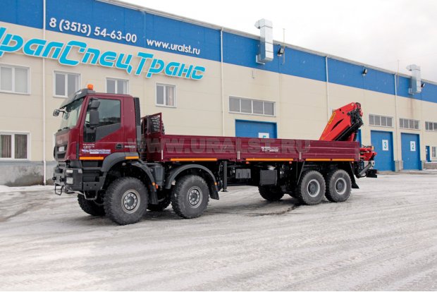 Бортовой автомобиль IVECO-AMT 733950 с КМУ Palfinger PK-32080 УСТ-5453