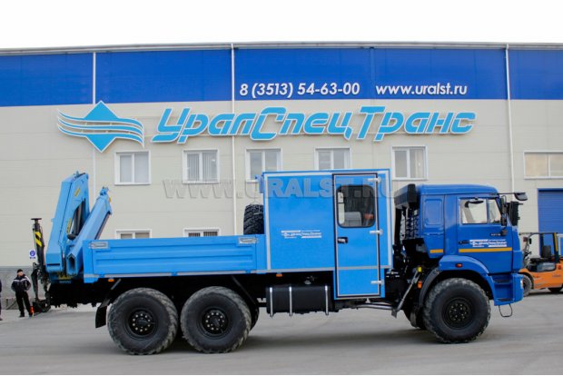 ГПА 6+2 откр. с КМУ ИМ-150 УСТ 5453 Камаз 43118, сп.м.
