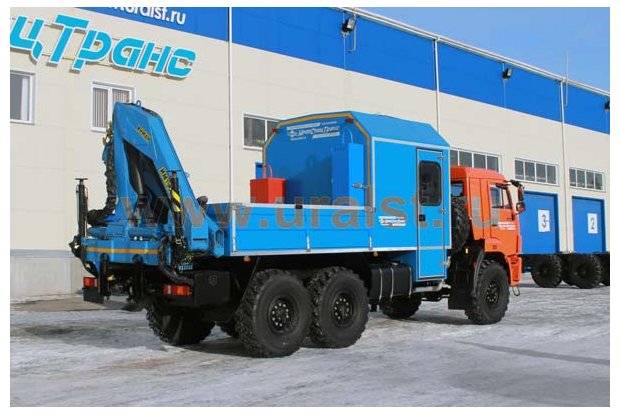 Автофургон Камаз с КМУ