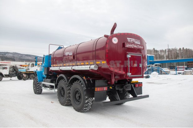 Автоцистерна для воды АЦПТ-10Н УСТ 5453 Урал 4320-1951-60 насос, обогрев