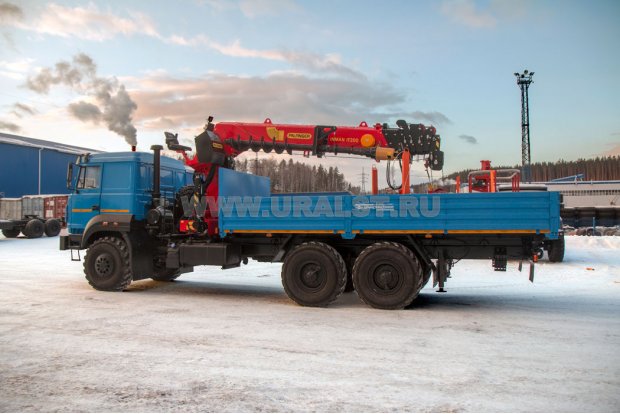 Бортовой с КМУ ИТ-200 (тросовый) Урал 4320-4972-82Е5
