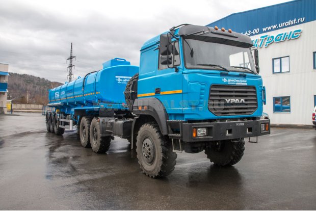 Полуприцеп для технической воды ППЦТВ 30П-31Н УСТ 9465 рамная, насос ССУ 1350