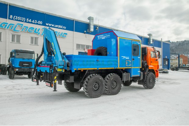 Автофургон ГПА с КМУ ИМ-150 УСТ 5453 Камаз 43118-50