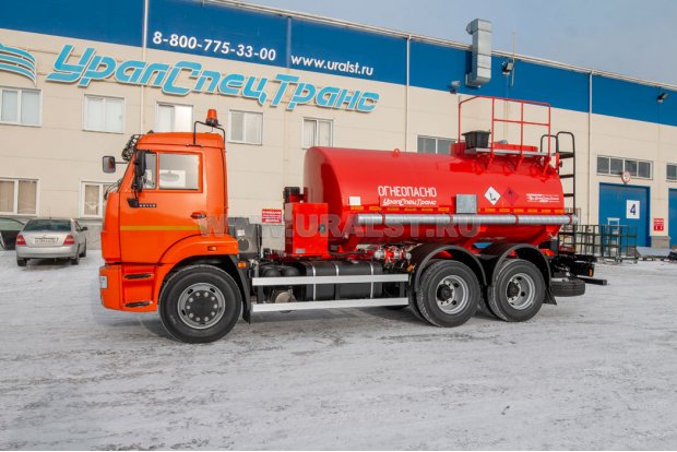 Автотопливозаправщик АТЗ-11Б УСТ 5453 Камаз 65115-48 доработка под ДОПОГ