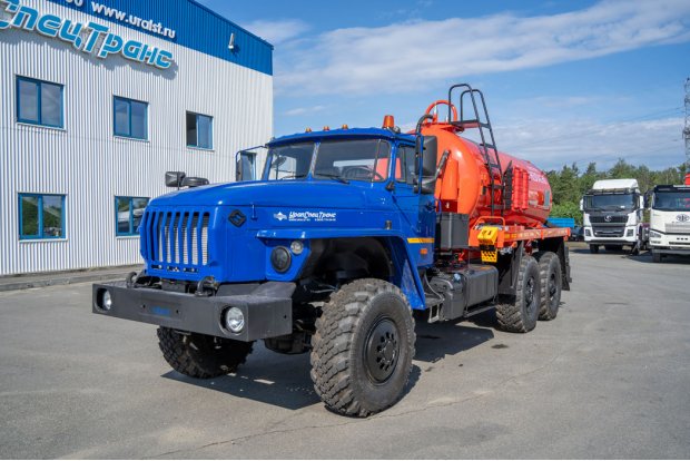 Автоцистерна вакуумная нефтепромысловая АКН-10 КО УСТ 5453 Урал 4320-1951-60, доработка под ДОПОГ, УВЭОС