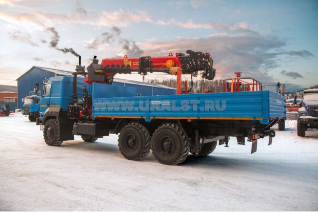 Бортовой с КМУ ИТ-200 (тросовый) Урал 4320-4972-82Е5