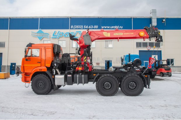 Седельный тягач с КМУ ИТ-180 (тросовый) УСТ 5453 Камаз 53504 (44108)