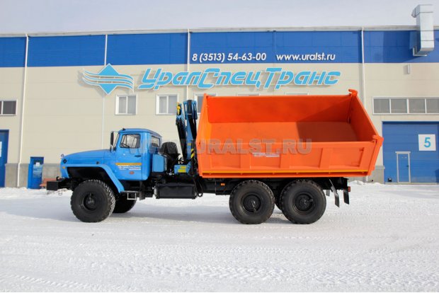 Урал самосвал 4320-72М с краном-манипулятором ИМ-95