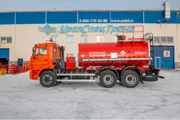 Автотопливозаправщик АТЗ-11Б УСТ 5453 Камаз 65115-48 доработка под ДОПОГ