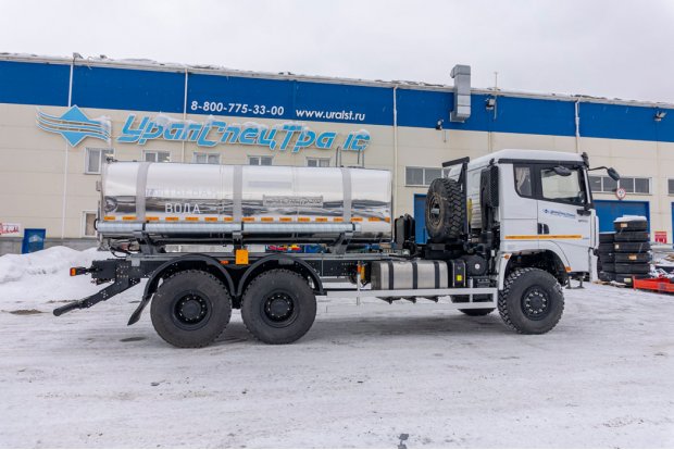 Автоцистерна АЦПТ-10Н УСТ 5453 SHACMAN (ШАКМАН) SX32586V385 6х6, 14R20, КБ 4575 мм нерж/нерж.