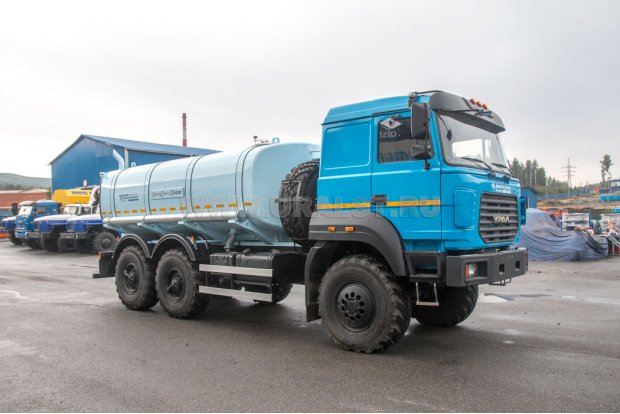 Автоцистерна для воды АЦПТ-10НО УСТ 5453 Урал 5557-4551-80 насос, обогрев, сп. м.