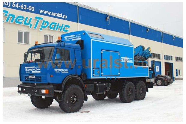 Автофургон Камаз с КМУ