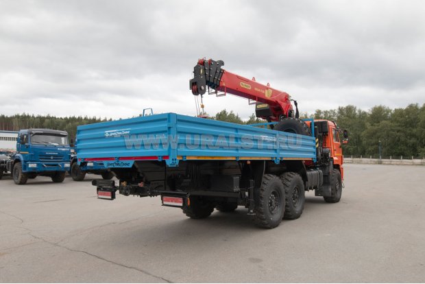 Автомобиль бортовой с КМУ ИТ-180 (тросовый) УСТ 54531J Камаз 43118-50