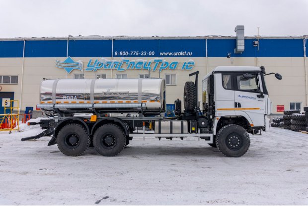 Автоцистерна АЦПТ-10Н УСТ 5453 SHACMAN (ШАКМАН) SX32586V385 6х6, 14R20, КБ 4575 мм нерж/нерж.