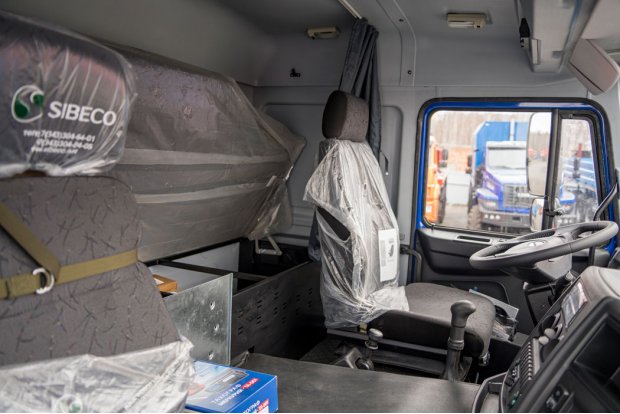 Спальное место в кабине водителя