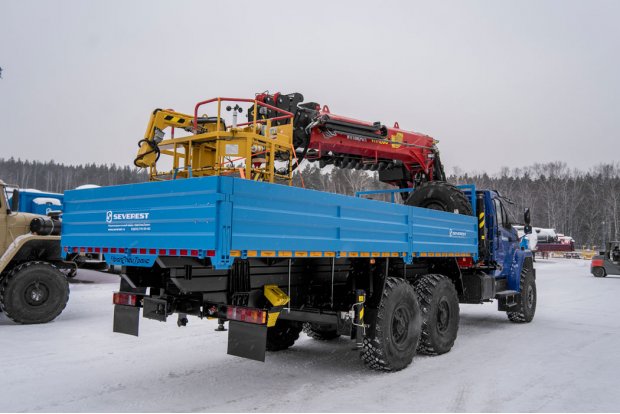 Бортовой с ИТ-200 (тросовый,люлька, бур) Урал NEXT 4320-74 