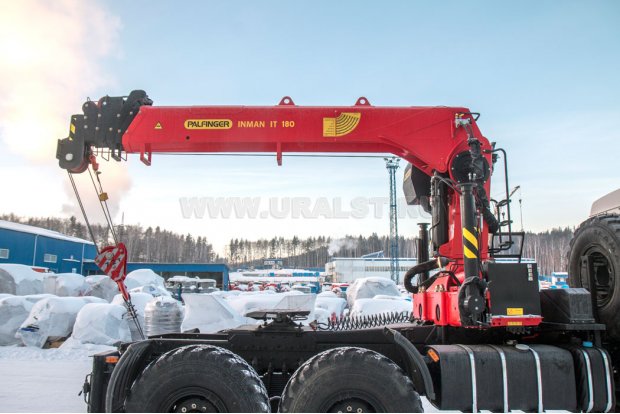 Седельный тягач с КМУ ИТ-180 (тросовый) УСТ 5453 Камаз 43118