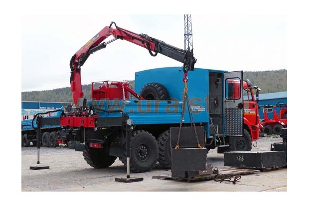 Камаз ГПА УСТ с краном-манипулятором Palfinger PK-8500A