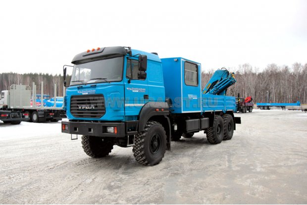 Грузопассажирский автомобиль на шасси Урал 4320-82М с КМУ ИМ-95