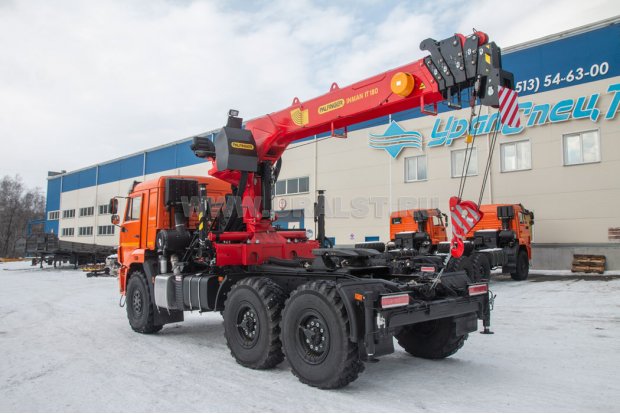 Седельный тягач с КМУ ИТ-180 (тросовый) УСТ 5453 Камаз 53504 (44108)