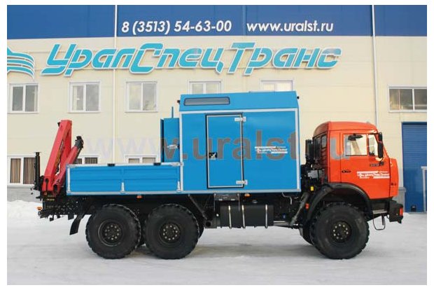 Фургон Камаз ПАРМ с краном-манипулятором Palfinger PK-8500