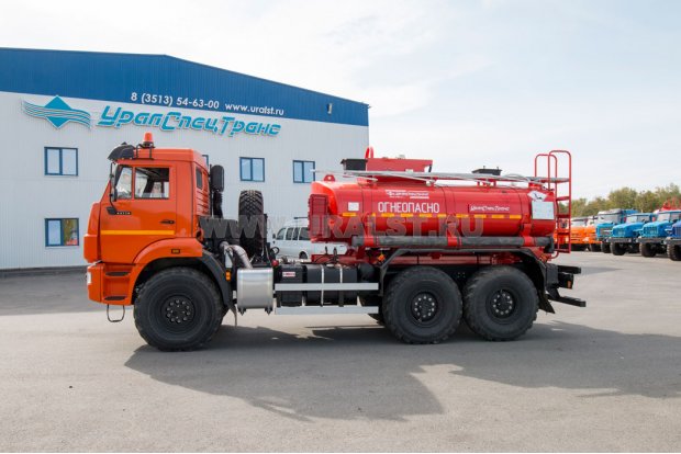 Автотопливозаправщик АТЗ-8 УСТ 5453 Камаз 43118-50 доработка под ДОПОГ