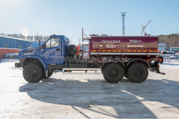 Автоцистерна АЦПТ-8НО УСТ 5453 Урал NEXT 4320-6951-72 насос, обогрев