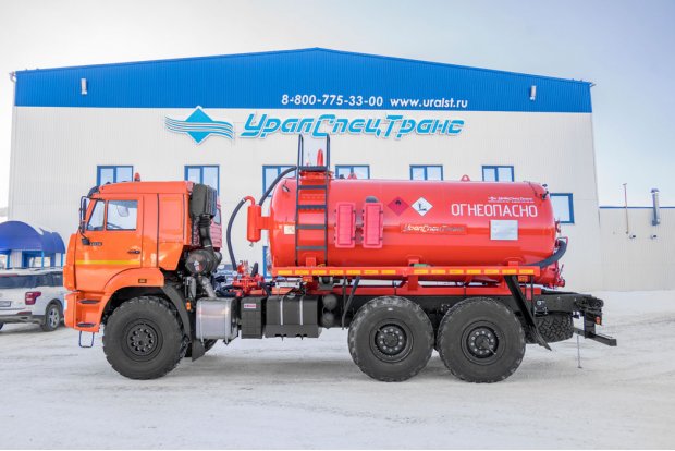 Автоцистерна вакуумная нефтепромысловая АКН-10 КО УСТ 5453 Камаз 43118 сп.м. доработка под ДОПОГ
