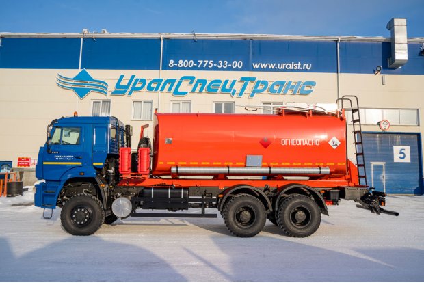 Автоцистерна для нефти АЦН-17Т УСТ 5453 Камаз 65224-53, термос, нерж, доработка под ДОПОГ