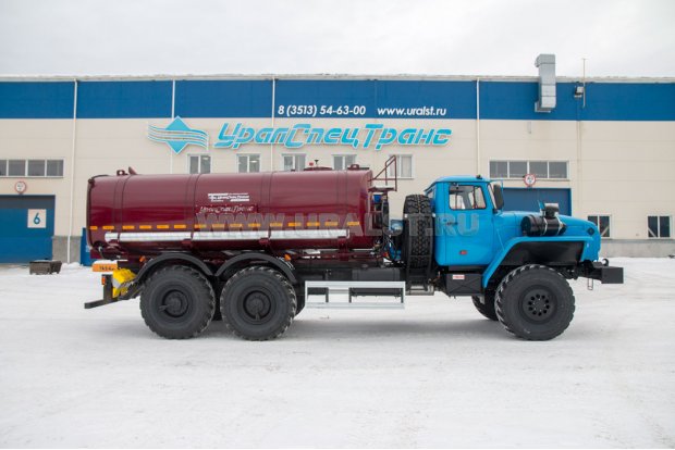 Автоцистерна для воды АЦПТ-10Н УСТ 5453 Урал 4320-1951-60 насос, обогрев