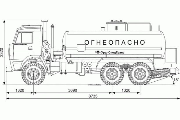 АЦ-11,2 КАМАЗ (66062-10)