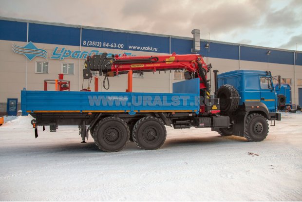 Бортовой с КМУ ИТ-200 (тросовый) Урал 4320-4972-82Е5
