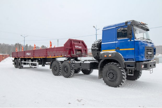 Полуприцеп бортовой контейнеровоз ППК 27-24-12КБ УСТ 9465 2Х1С, 1Х1А ССУ 1500