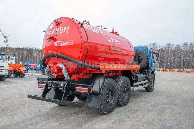 Машина вакуумная МВ-10Т КО УСТ5453А4-68 Камаз 43118-76(RR), термос, карданно-ременный привод 