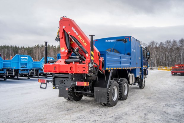 Грузопассажирский автомобиль (ГПА кат. С) 6 мест с КМУ ИМ-150N SHACMAN SX32586V385 (6х6, 4575мм)
