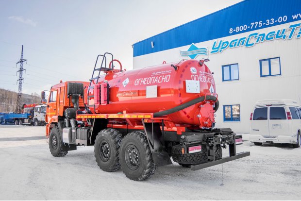 Автоцистерна вакуумная нефтепромысловая АКН-10 КО УСТ 5453 Камаз 43118 сп.м. доработка под ДОПОГ
