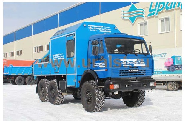 Фургон АРОК Камаз с краном-манипулятором ИМ-77