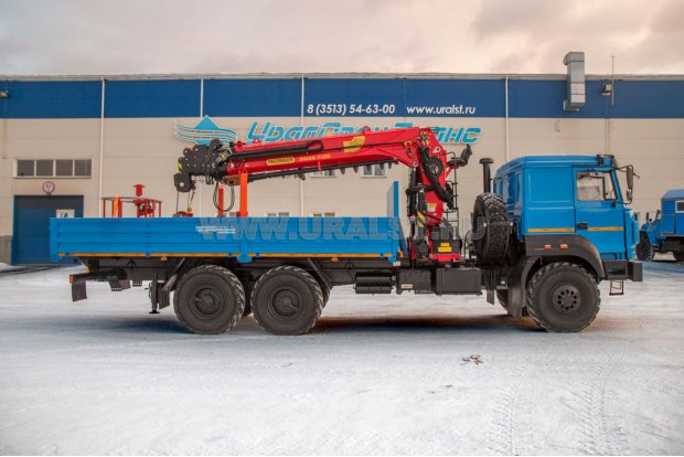 Бортовой с КМУ ИТ-200 (тросовый) Урал 4320-4972-82Е5