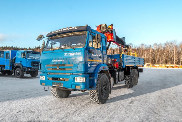 Бортовой с КМУ ИТ-200 (тросовый, люлька, бур) УСТ 5453 Камаз 43118 RR сп.м