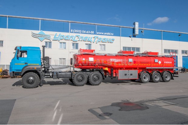 Полуприцеп цистерна ППЦ 28-32-3НУ УСТ 9465 рамная, насос, пневмоподвеска УСТ