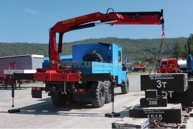 ГПА открытый кузов Урал 4320-60М с КМУ Palfinger PK-15500 УСТ-5453