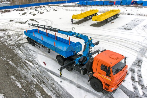 Седельный тягач с КМУ ИМ-180-05 УСТ 5453 Камаз 43118