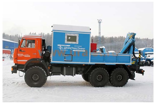 Агрегат наземного ремонта водоводов Камаз 43118 с КМУ ИМ-95