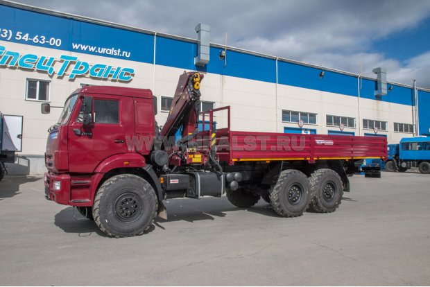 Автомобиль бортовой Камаз 43118RR c КМУ ИМ-95