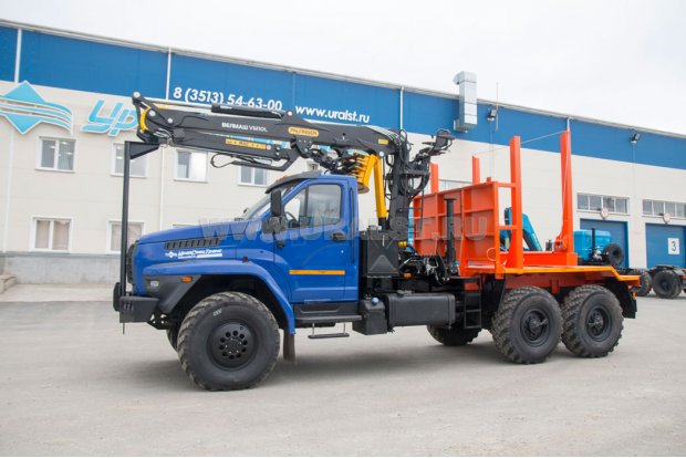 Лесовоз с манипулятором VM10L УСТ 5453 Урал NEXT 4320-74Е5